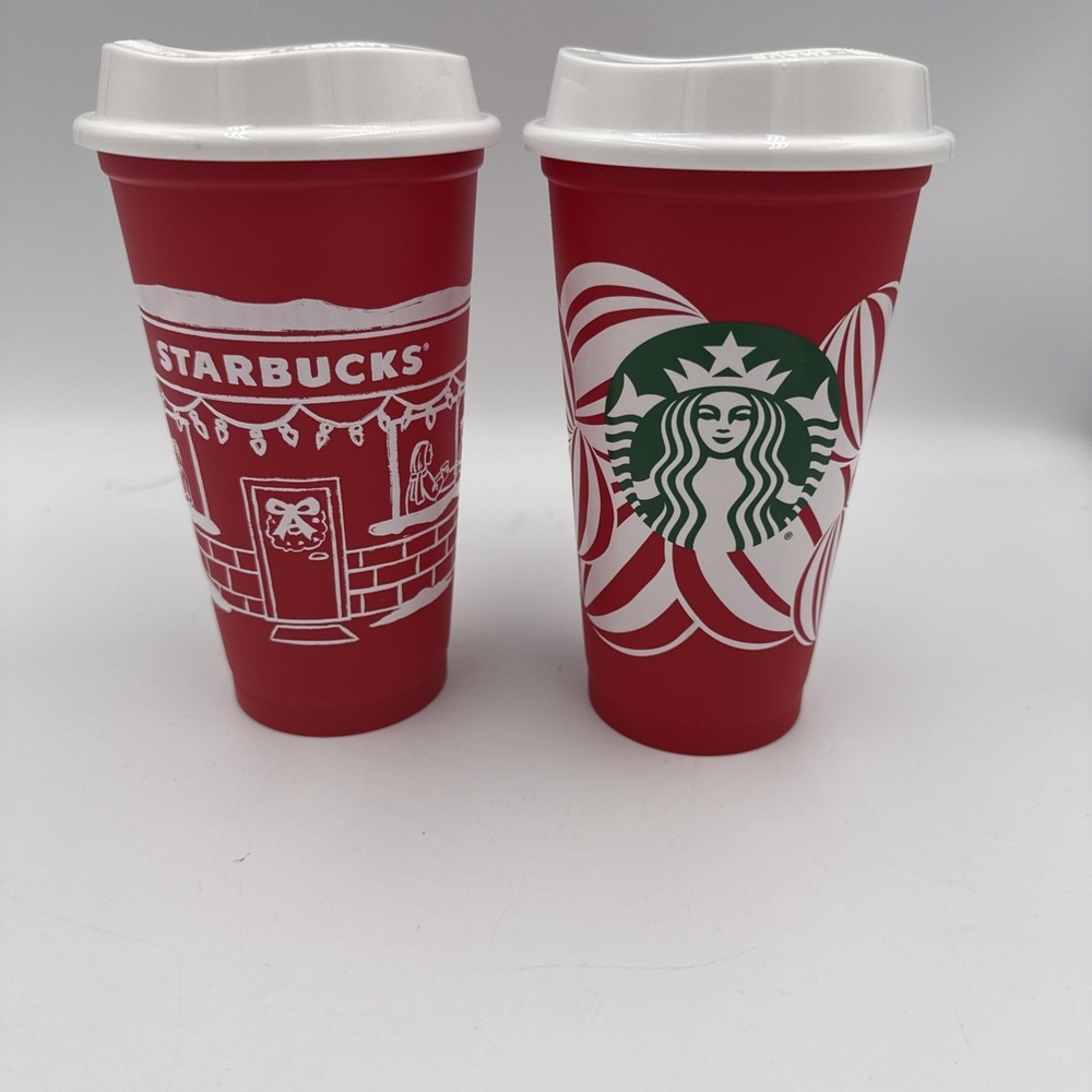 Starbucks Christmas 2024 & 2025 Red Cup Day  16oz Xmas Holiday New Reusable Set